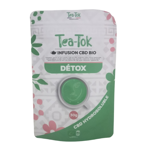 infusion TEA-TOK DETOX au CBD hydrosoluble 30g 