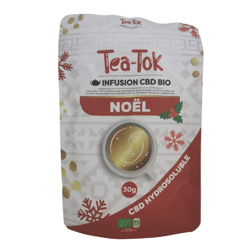 infusion TEA-TOK NOEL au CBD hydrosoluble 30g 