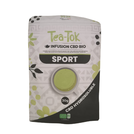 infusion TEA-TOK SPORT au CBD hydrosoluble 30g 